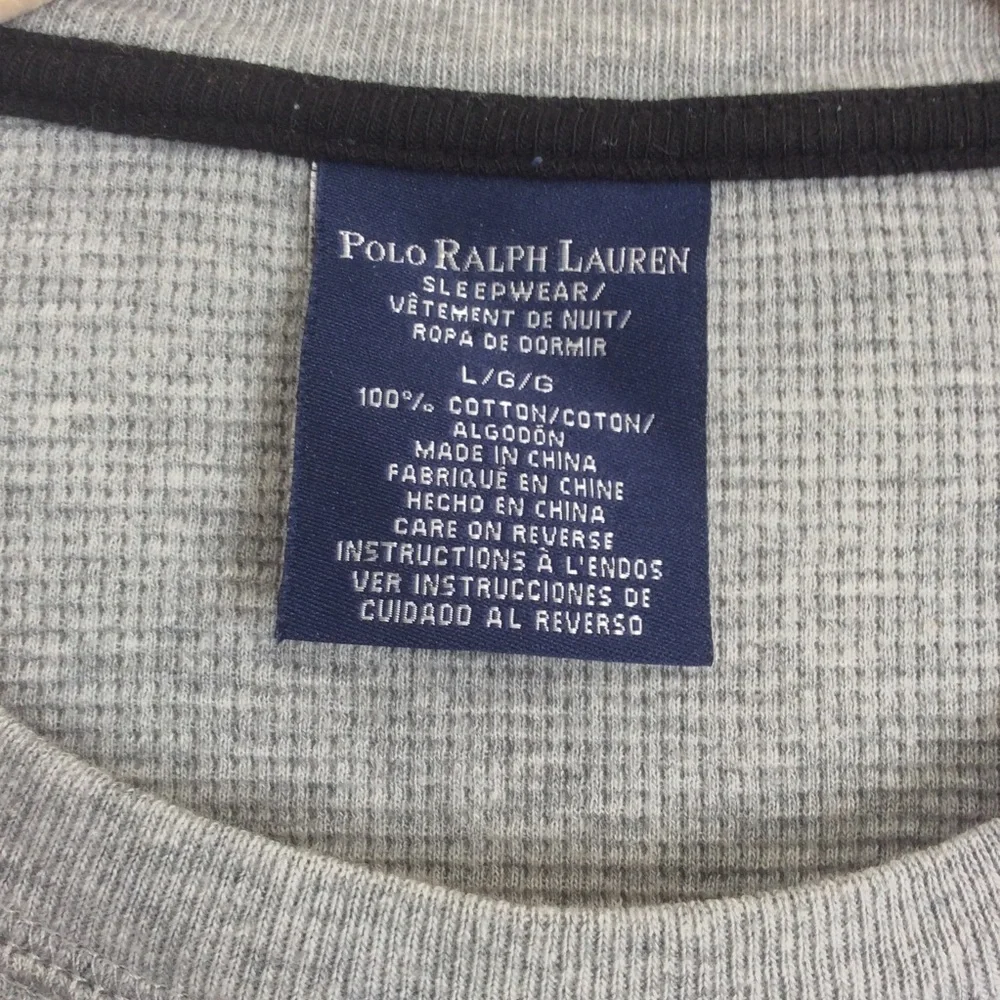 Polo Ralph Lauren Sleepwear/Thermal Shirt Thick Warm 100% Cotton  Size L